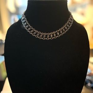 Silver tone American Eagle necklace